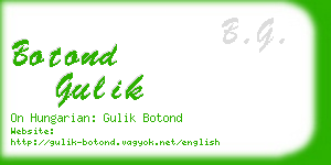 botond gulik business card